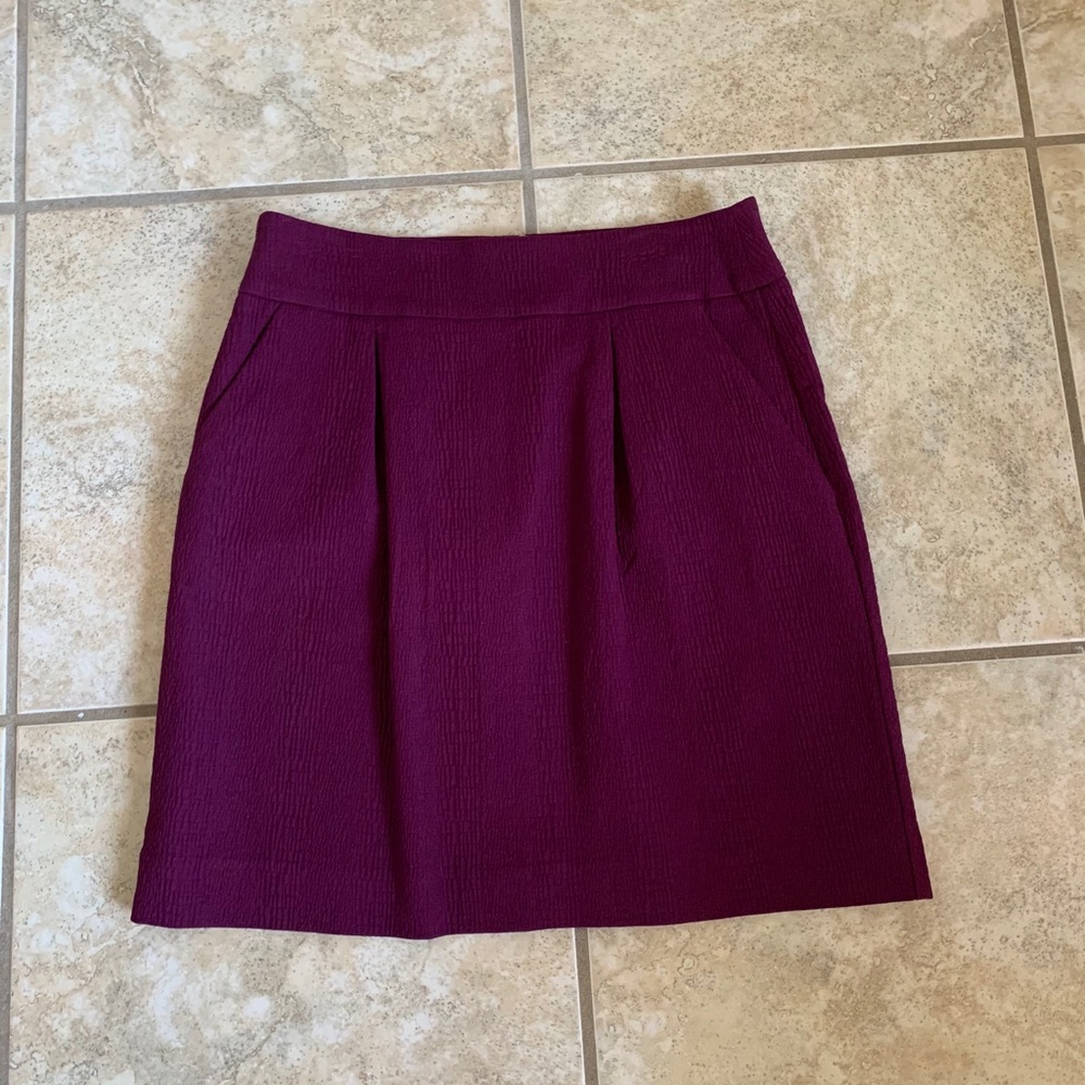 LOFT Rich Purple Mini Skirt